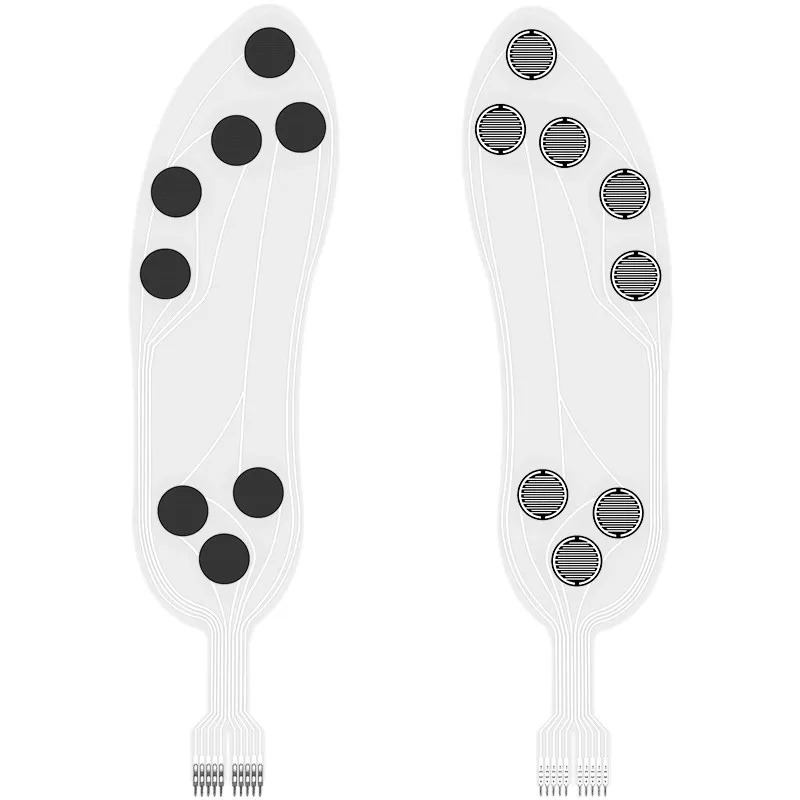 Smart Insole Pressure - เซ็นเซอร์วัดแรงกดแบบฟิล์มบางชนิดยืดหยุ่น, โมดูลตรวจจับหลายจุดสำหรับพื้นรองเท้าอัจฉริยะ