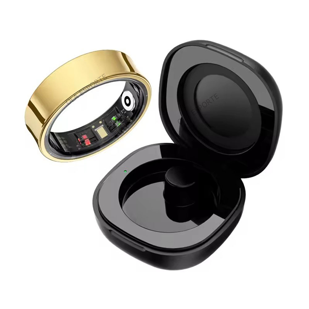 Temperature Ring Skin - ใหม่ R09 แหวนสมาร์ทผู้ชายผู้หญิงพร้อมเคสชาร์จ, อัตราการเต้นของหัวใจออกซิเจนในเลือด, เครื่องวัดอุณหภูมิผิว, 5ATM