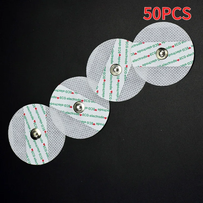 Ecg Patch Monitor - แผ่นอิเล็กโทรด ECG แบบไม่ถักทอ 50 ชิ้น อิเล็กโทรด