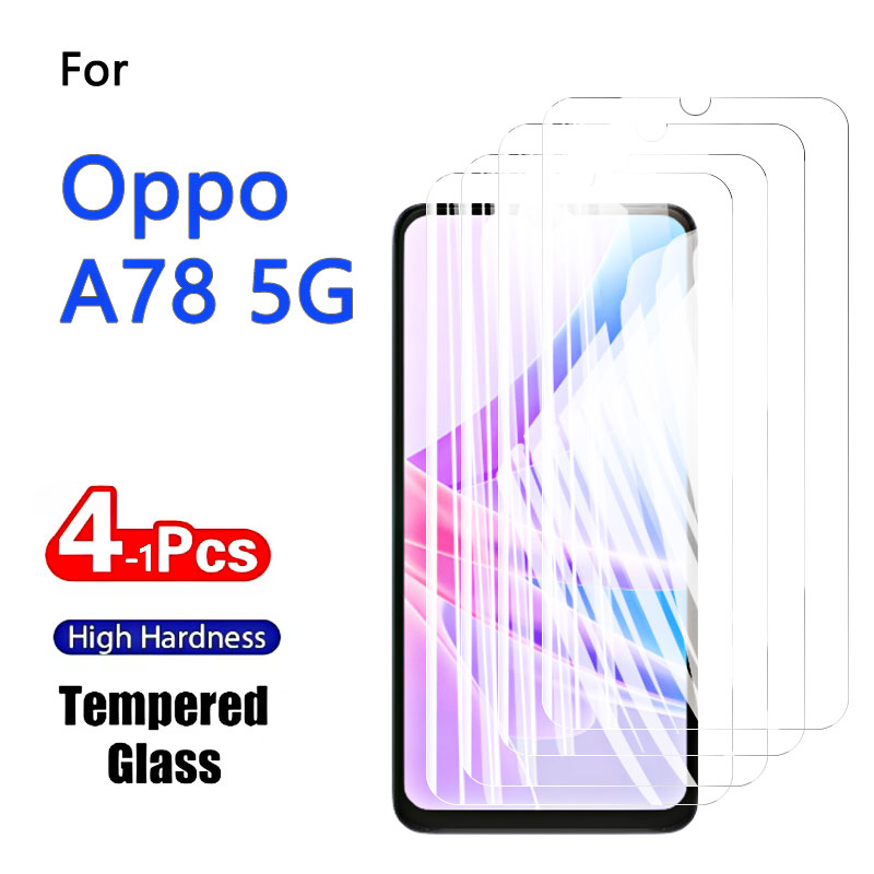 1-4PCSป้องกันหน้าจอสําหรับOppo - Oppo A78 บทวิจารณ์และราคา