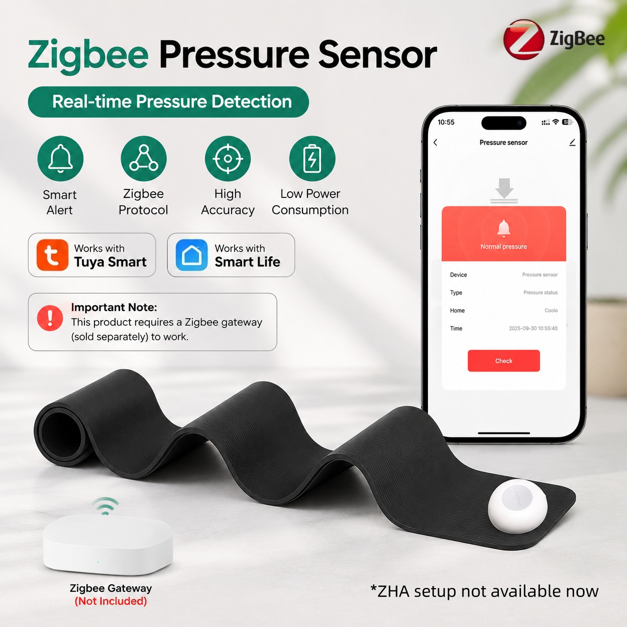 เซ็นเซอร์วัดแรงดัน Zigbee ตรวจ - Smart Insole Pressure บทวิจารณ์และราคา