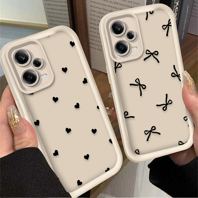 เคสโทรศัพท์ลายโบว์รูปหัวใจสีดำ - Xiaomi Redmi Note 13 บทวิจารณ์และราคา
